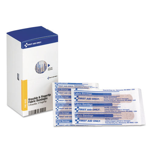 Image of First Aid Only Knuckle And Fingertip Bandages, Sterilized, 5 Knuckle, 5 Fingertip, 10/box