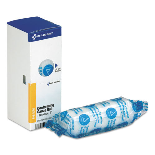 Image of First Aid Only Gauze Bandages, Conforming, 3" Wide