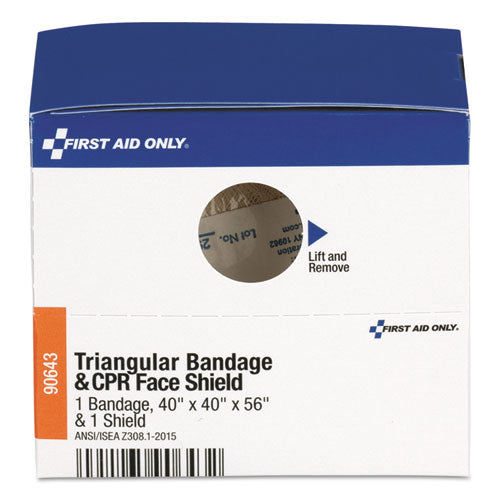 Image of First Aid Only Triangular Sling/bandage And Cpr Mask, 2 Pieces