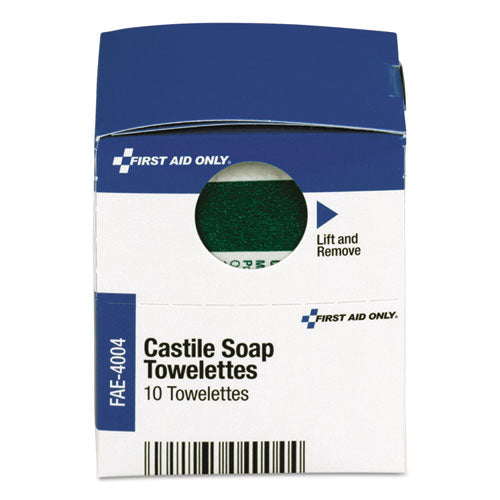 Image of First Aid Only Smartcompliance Castile Soap Towelettes, 10/box