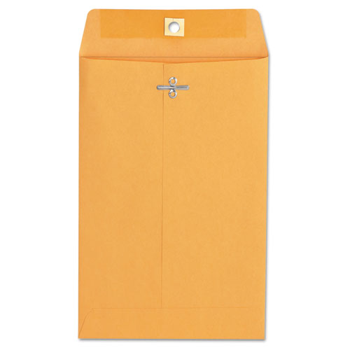 Image of Universal® Kraft Clasp Envelope, #55, Square Flap, Clasp/Gummed Closure, 6 x 9, Brown Kraft, 100/Box
