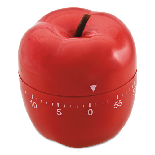 Image of Baumgartens® Shaped Timer, 4" Diameter x 4"h, Red Apple
