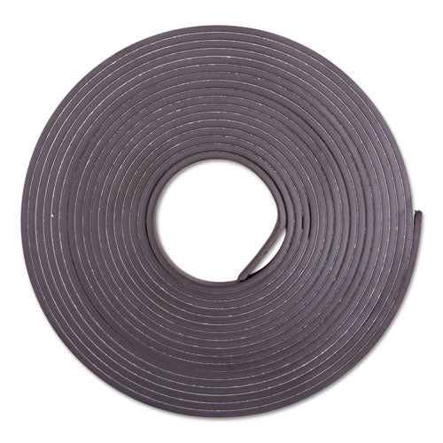 Image of ZEUS® Adhesive-Backed Magnetic Tape, 0.5" x 10 ft, Black