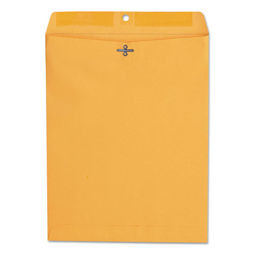 Image of Universal® Kraft Clasp Envelope, 28 lb Bond Weight Kraft, #97, Square Flap, Clasp/Gummed Closure, 10 x 13, Brown Kraft, 100/Box