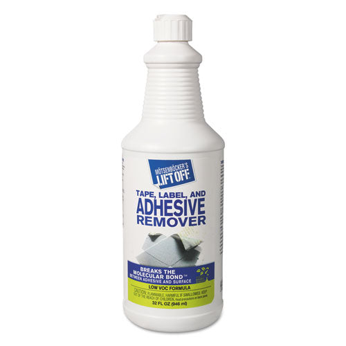 Image of Motsenbocker's Lift-Off® Tape, Label And Adhesive Remover, 32oz, Pour Bottle, 6/carton