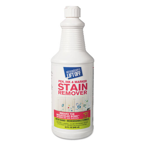 Image of Motsenbocker's Lift-Off® Lift Off #3: Pen, Ink And Marker Graffiti Remover, 32 Oz Pour Bottle, 6/carton