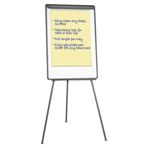 Image of Universal® Dry Erase Board with Tripod Easel, 29" x 41", White Surface