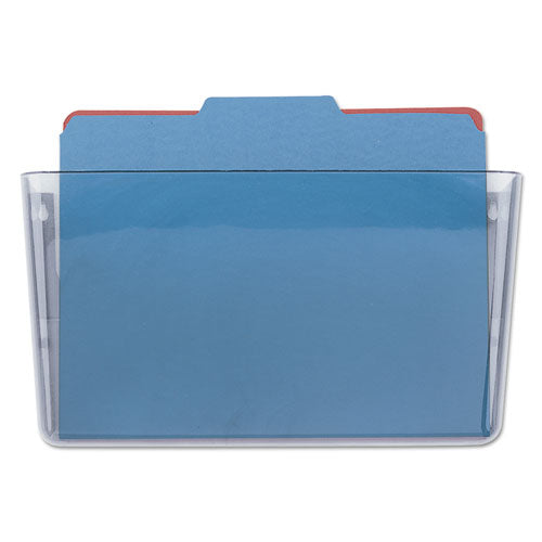 Image of Universal® Wall Files, Letter Size, 13" x 4" x 7", Clear