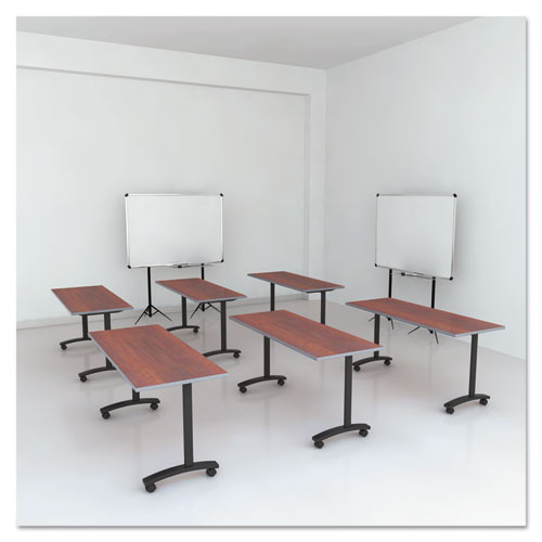 Image of Alera® Reversible Laminate Table Top, Rectangular, 59.5w X 23.63,medium Cherry/mahogany