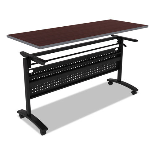 Image of Alera® Reversible Laminate Table Top, Rectangular, 59.5w X 23.63,medium Cherry/mahogany