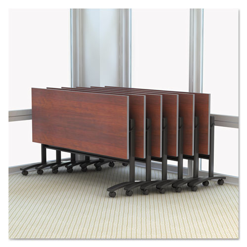 Image of Alera® Reversible Laminate Table Top, Rectangular, 59.5w X 23.63,medium Cherry/mahogany