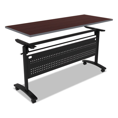Image of Alera® Reversible Laminate Table Top, Rectangular, 59.5w X 23.63,medium Cherry/mahogany