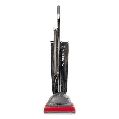 Image of Sanitaire® TRADITION Upright Vacuum SC679K, 12" Cleaning Path, Gray/Red/Black