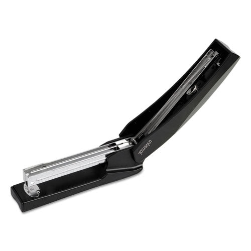 Image of Universal® Stand-Up Full Strip Stapler, 20-Sheet Capacity, Black/gray