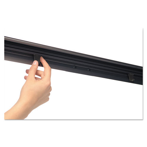 Image of MasterVision® Basic Tripod Melamine Presentation Easel, 22.5" x 42", White Surface, Black Plastic/Steel Frame