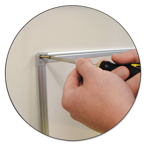 Image of MasterVision® Earth Silver Easy Clean Magnetic Dry Erase Boards, 36" x 24", White Surface, Satin Aluminum Frame