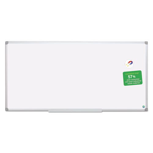 Image of MasterVision® Earth Silver Easy Clean Magnetic Dry Erase Boards, 96" x 48", White Surface, Satin Aluminum Frame