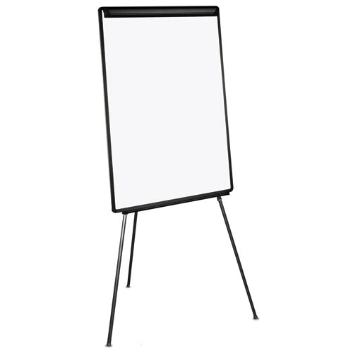 Image of MasterVision® Basic Tripod Melamine Presentation Easel, 22.5" x 42", White Surface, Black Plastic/Steel Frame