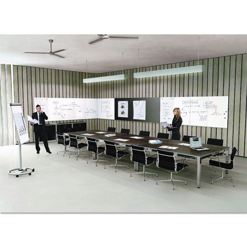 Image of MasterVision® Magnetic Dry Erase Tile Board, 29.5" x 45", White Surface