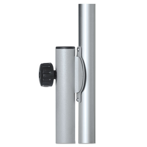 Image of MasterVision® Revolver Easel, Horizontal Orientation, 70.8" x 47.2", White Surface, Satin Aluminum Frame