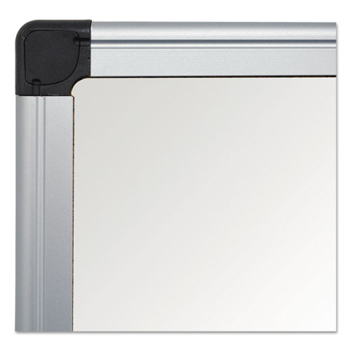 Image of MasterVision® Value Melamine Dry Erase Board, 24" x 36", White Surface, Satin Aluminum Frame