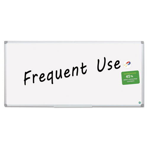 Image of MasterVision® Earth Gold Ultra Magnetic Dry Erase Boards, 96" x 48", White Surface, Satin Aluminum Frame