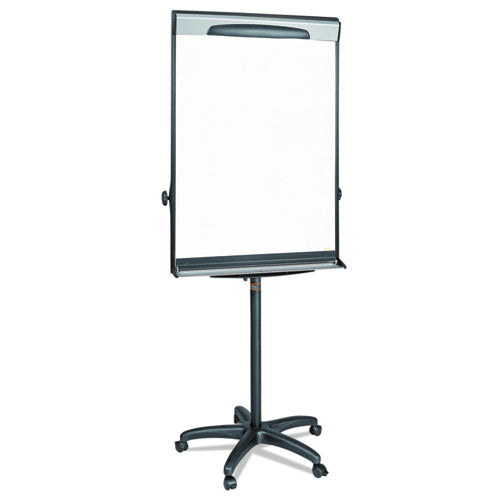 Image of MasterVision® Tripod Extension Bar Magnetic Gold Ultra Dry Erase Easel, 30" x 36", White Surface, Black/Satin Aluminum Frame