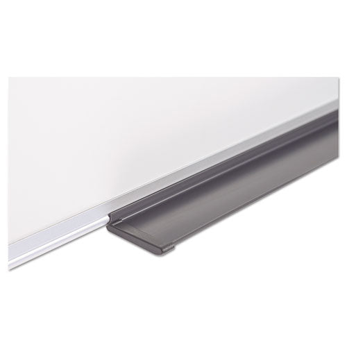 Image of MasterVision® Value Lacquered Steel Magnetic Dry Erase Board, 24" x 36", White Surface, Satin Aluminum Frame