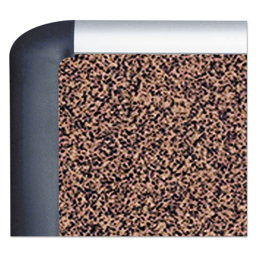 Image of MasterVision® Tech Cork Board, 36" x 24", Tan Surface, Silver/Black Aluminum Frame