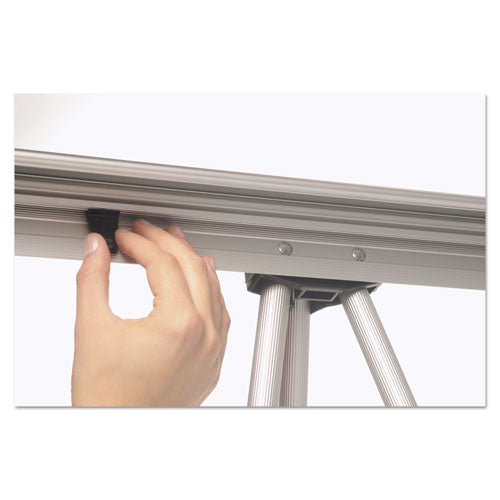 Image of MasterVision® Telescoping Tripod Display Easel, Adjusts 38" To 69" High, Metal, Silver