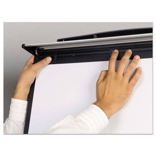 Image of MasterVision® Tripod Extension Bar Magnetic Gold Ultra Dry Erase Easel, 29" x 41", White Surface, Black/Satin Aluminum Frame