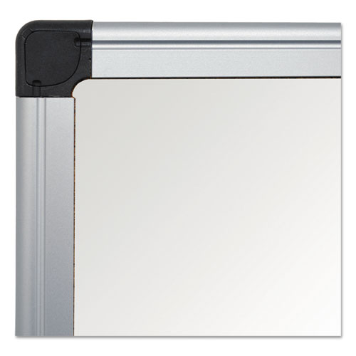 Image of MasterVision® Value Melamine Dry Erase Board, 18" x 24", White Surface, Satin Aluminum Frame