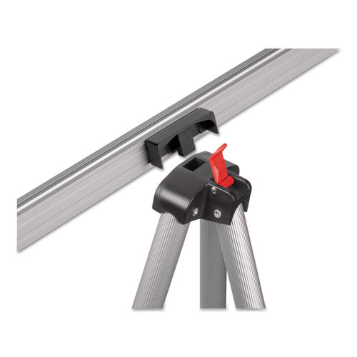 Image of MasterVision® Telescoping Tripod Display Easel, Adjusts 35" To 64" High, Metal, Silver