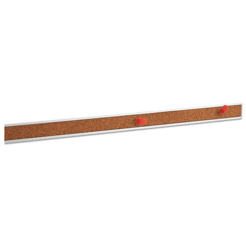 Image of Universal® Cork Bulletin Bar, 1" x 48", Brown/Silver