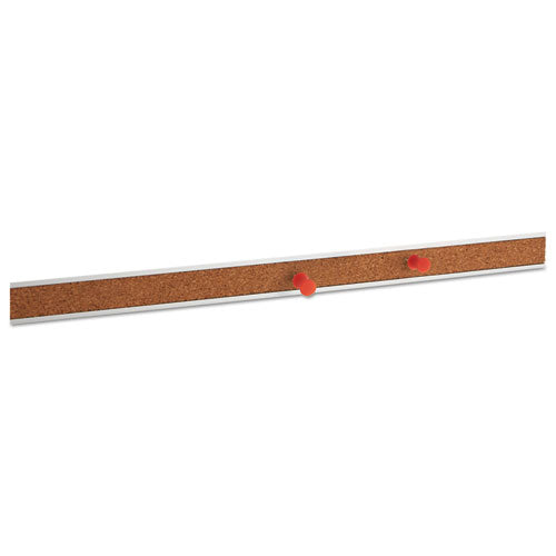 Image of Universal® Cork Bulletin Bar, 1" x 24", Brown/Silver