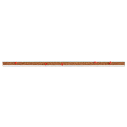 Image of Universal® Cork Bulletin Bar, 1" x 24", Brown/Silver