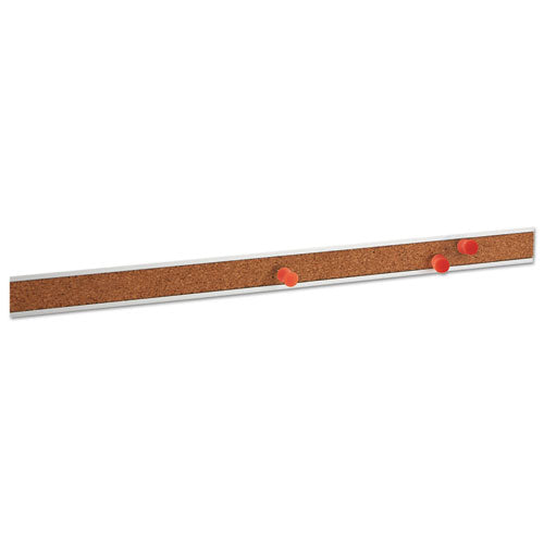 Image of Universal® Cork Bulletin Bar, 1" x 36", Brown/Silver