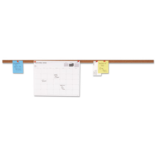 Image of Universal® Cork Bulletin Bar, 1" x 36", Brown/Silver