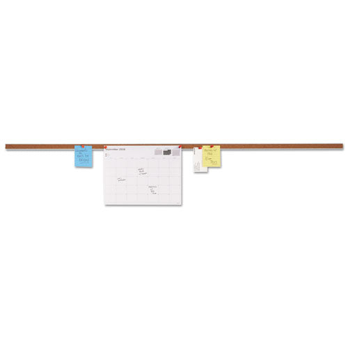 Image of Universal® Cork Bulletin Bar, 1" x 48", Brown/Silver