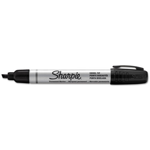 Image of Sharpie® Durable Metal Barrel Permanent Marker, Broad Chisel Tip, Black