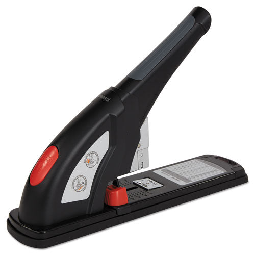 Image of Universal® Heavy-Duty Stapler, 200-Sheet Capacity, Black/graphite/red