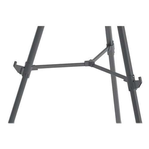 Image of MasterVision® Quantum Heavy Duty Display Easel, 35.62" to 61.22" High, Plastic, Black