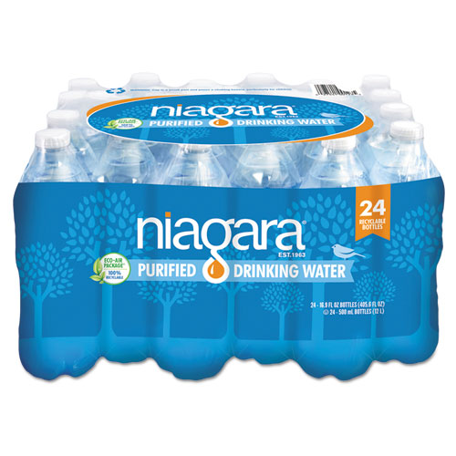 Image of Niagara® Bottling Purified Drinking Water, 16.9 Oz Bottle, 24/pack, 2016/pallet