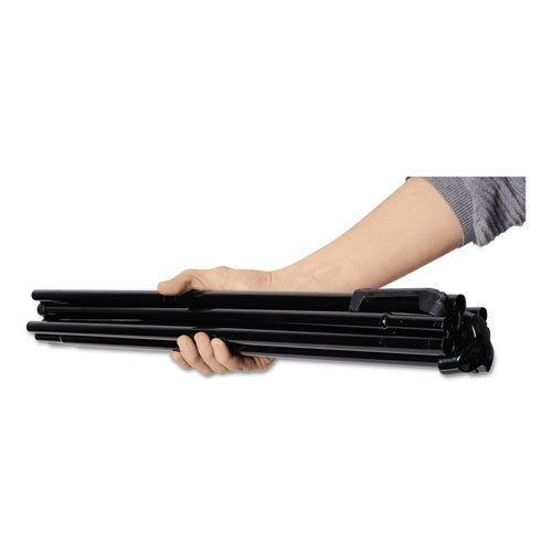 Image of Universal® Heavy-Duty Instant Setup Foldaway Easel, Adjusts 25" to 63" High, Aluminum, Black