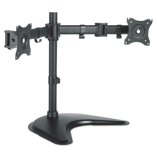 Image of Kantek Dual Monitor Articulating Desktop Stand, For 13" To 27" Monitors, 32" X 13" X 17.5", Black, Supports 18 Lb