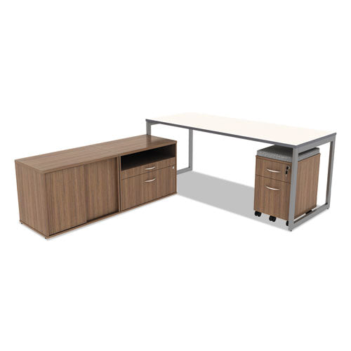 Image of Alera® Reversible Laminate Table Top, Rectangular, 71.5w X 23.63d, White/gray