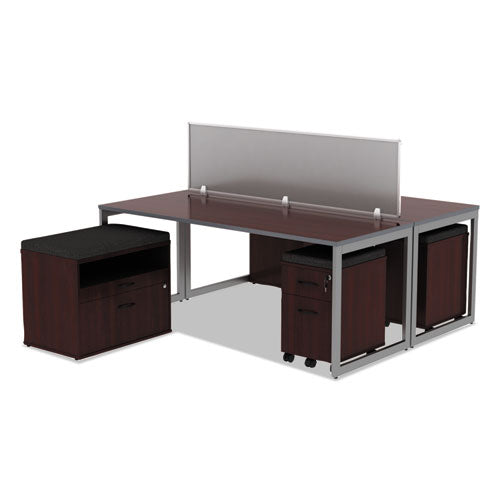 Image of Alera® Pedestal File Seat Cushion, 14.88 X 19.13 X 2.13, Smoke