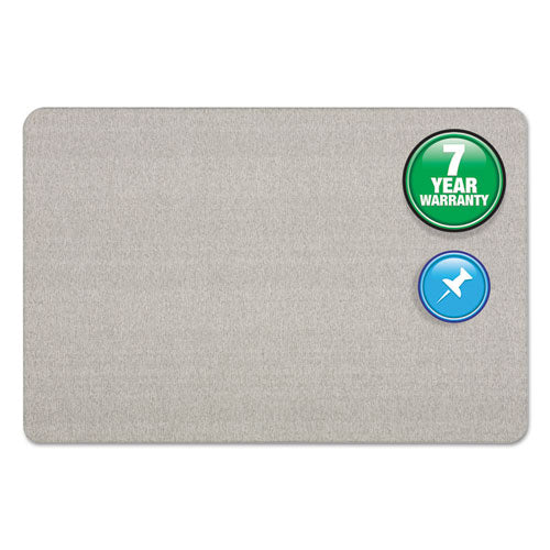 Image of Quartet® Oval Office Fabric Board, 48" x 36", Gray Surface
