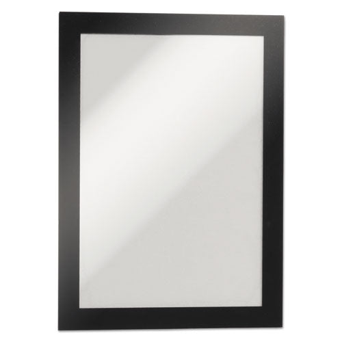Image of Durable® DURAFRAME Sign Holder, 5.5 x 8.5, Black Frame, 2/Pack