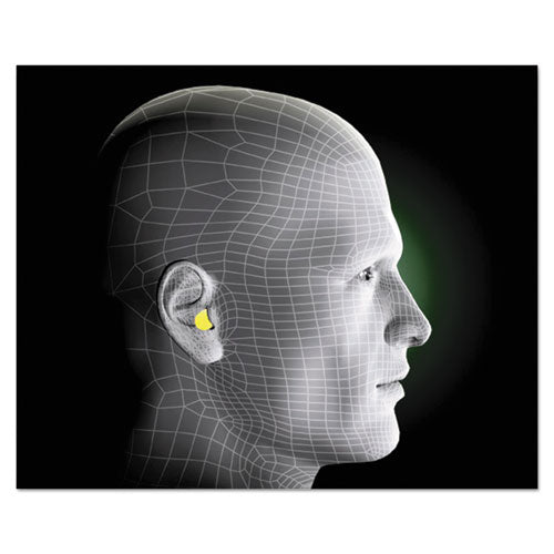 Image of 3M E-A-Rsoft Blasts Earplugs, Cordless, Foam, Yellow Neon/Red Flame, 200 Pairs/Box